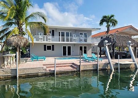 rear view of luxury home