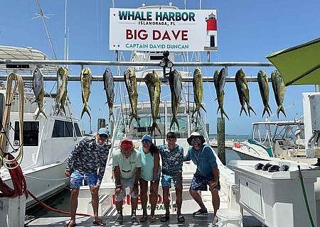 Group poses with their catch