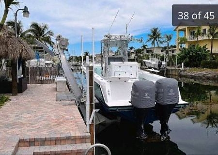  Boat parked at Islamorada home